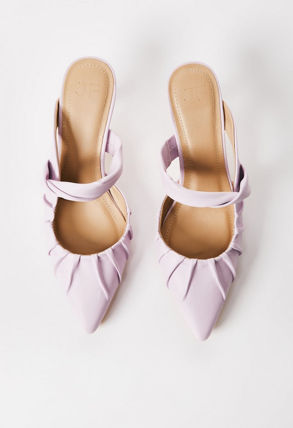 Clementine Embellished Pump Lilac Snow