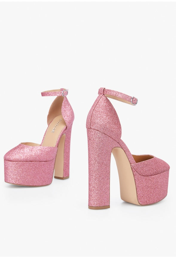 ELENA PLATFORM PUMP Crystal Pink