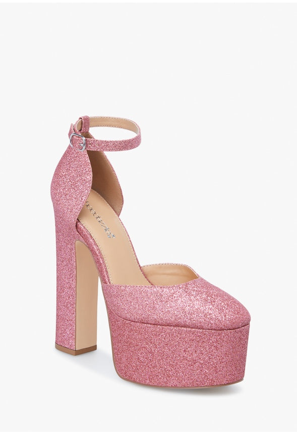 ELENA PLATFORM PUMP Crystal Pink