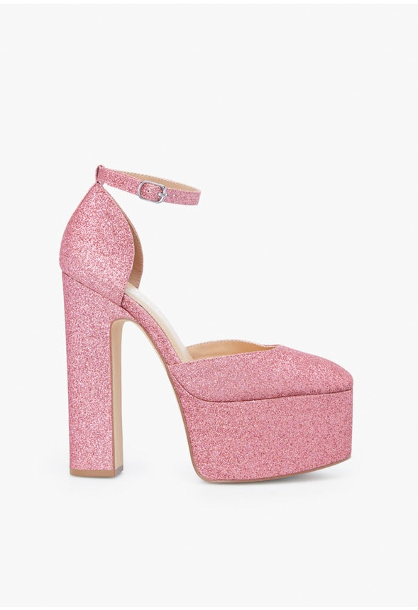 ELENA PLATFORM PUMP Crystal Pink