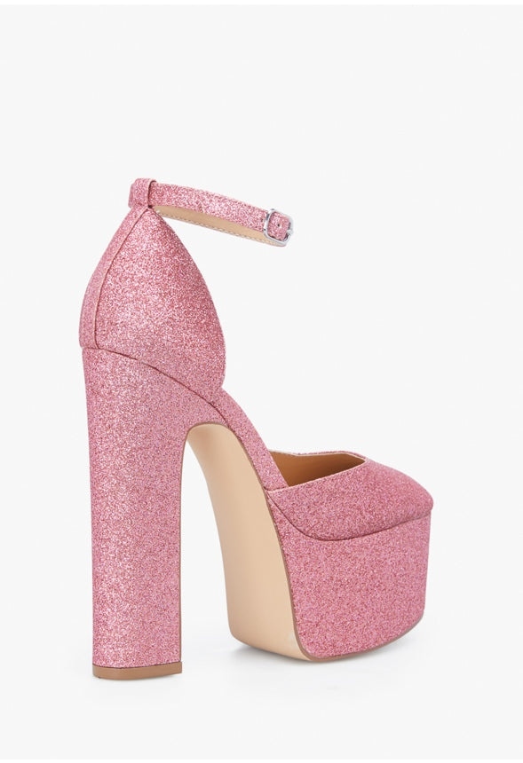 ELENA PLATFORM PUMP Crystal Pink
