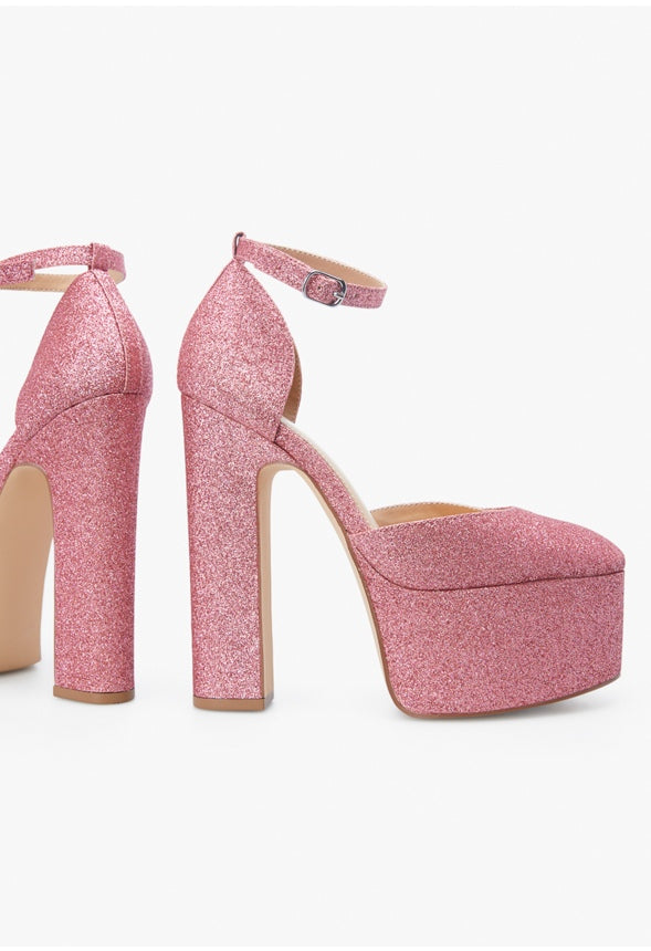 ELENA PLATFORM PUMP Crystal Pink