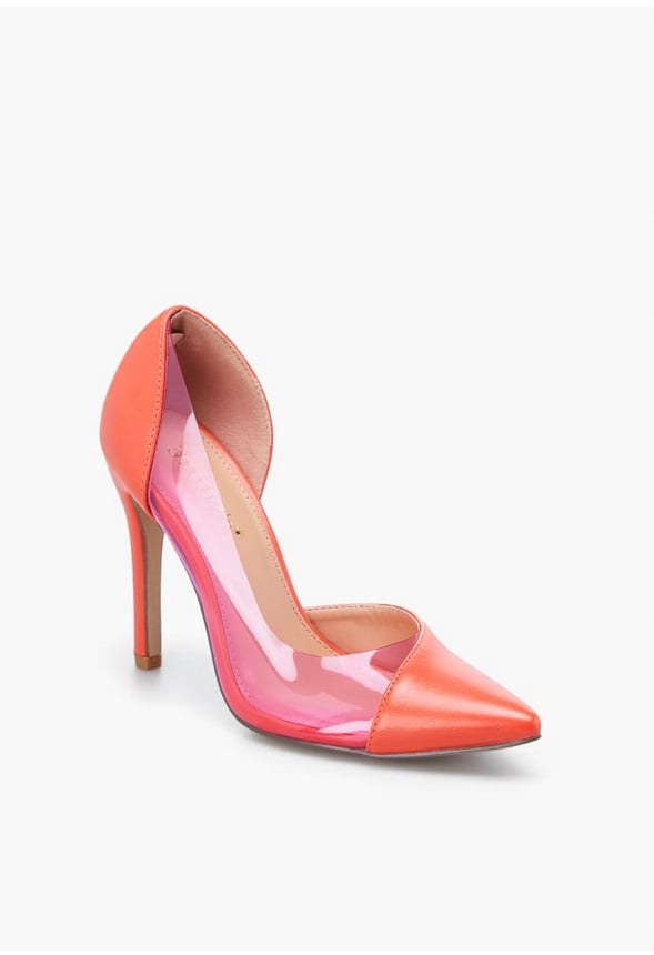 BECCAH POINTED TOE PUMP Tiger Lily/Fuchsia