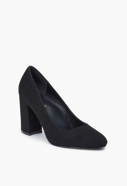 DAPHNE BLOCK HEEL PUMP Black