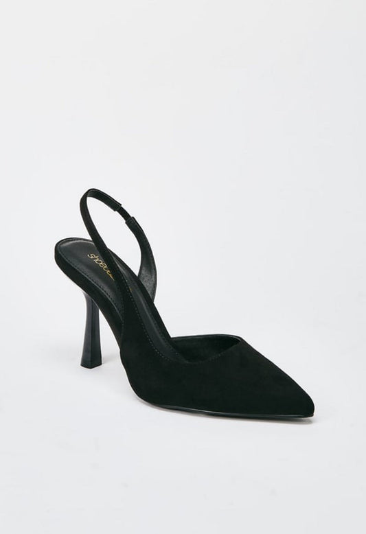 Brit Sling-Back Flared Pump Black