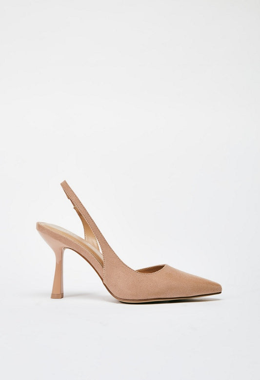 Brit Sling-Back Flared Pump Rugby Tan