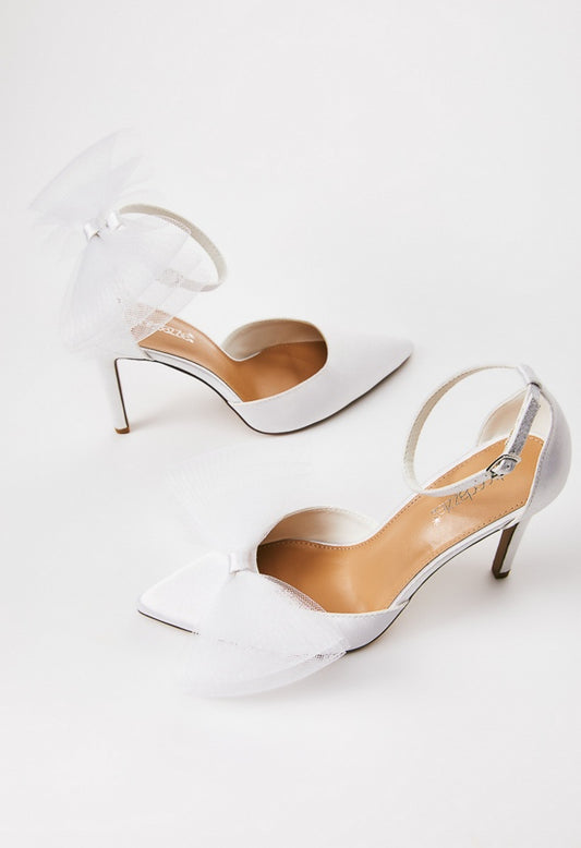 EDEN EMBELLISHED PUMP Bright White