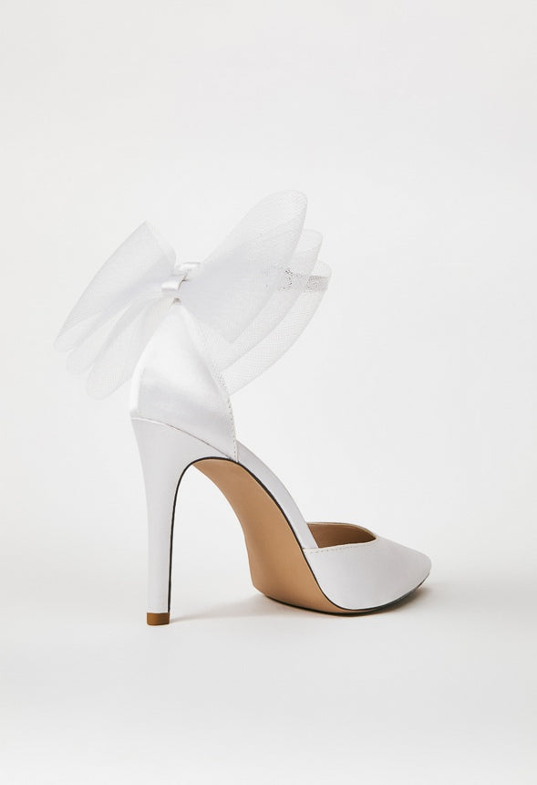 EDEN EMBELLISHED PUMP Bright White