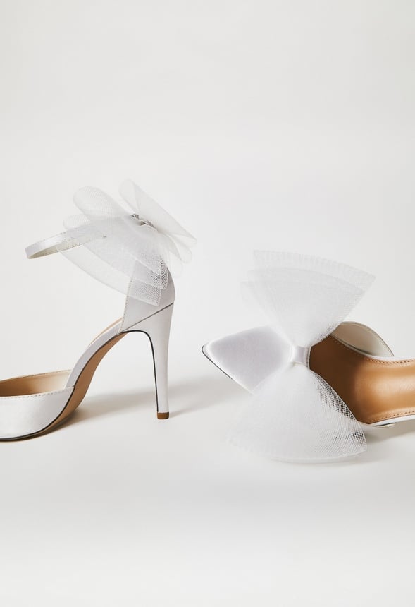 EDEN EMBELLISHED PUMP Bright White