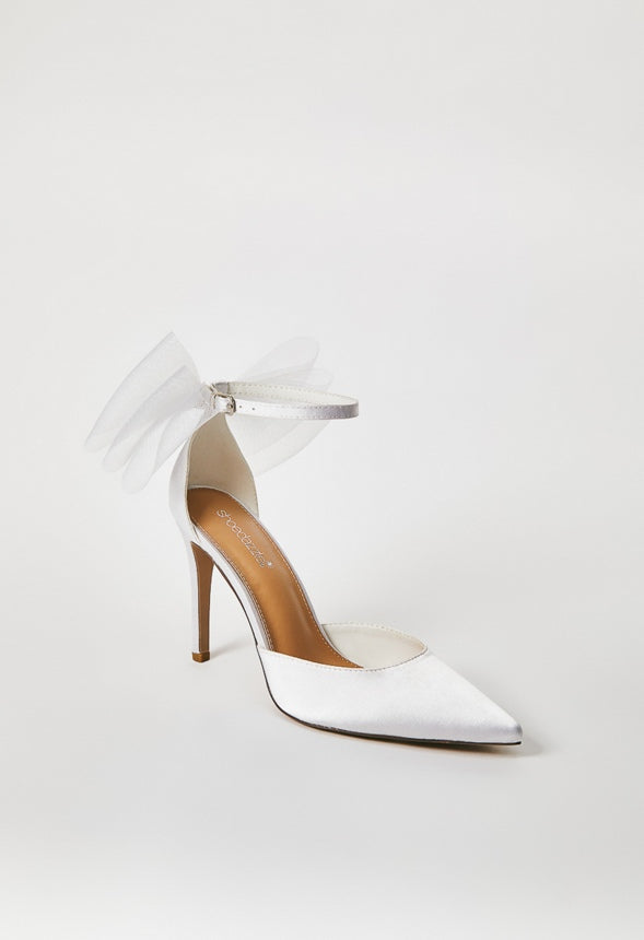 EDEN EMBELLISHED PUMP Bright White