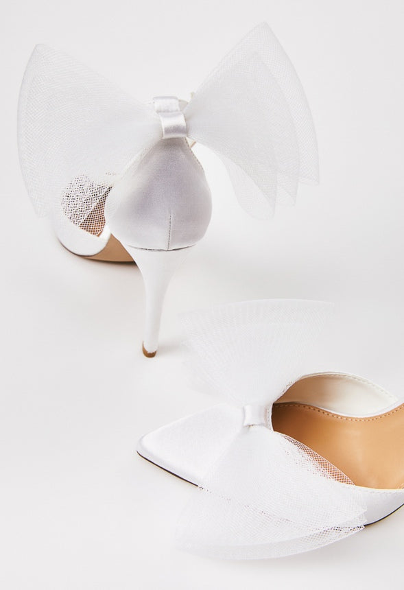EDEN EMBELLISHED PUMP Bright White