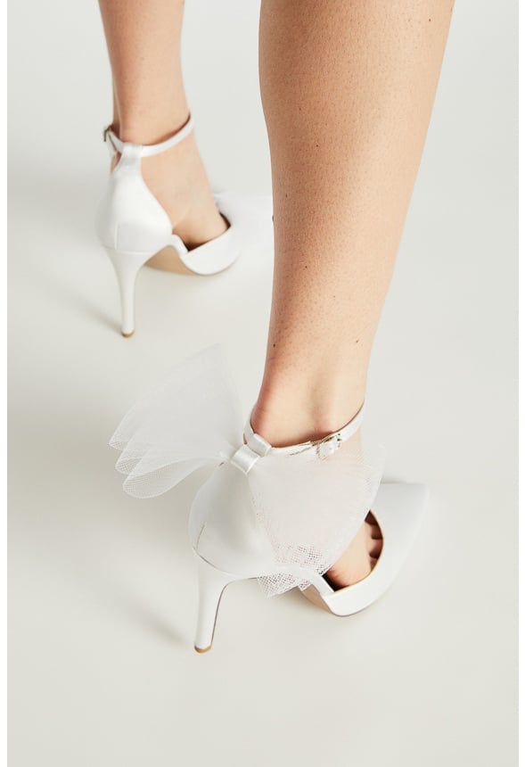 EDEN EMBELLISHED PUMP Bright White