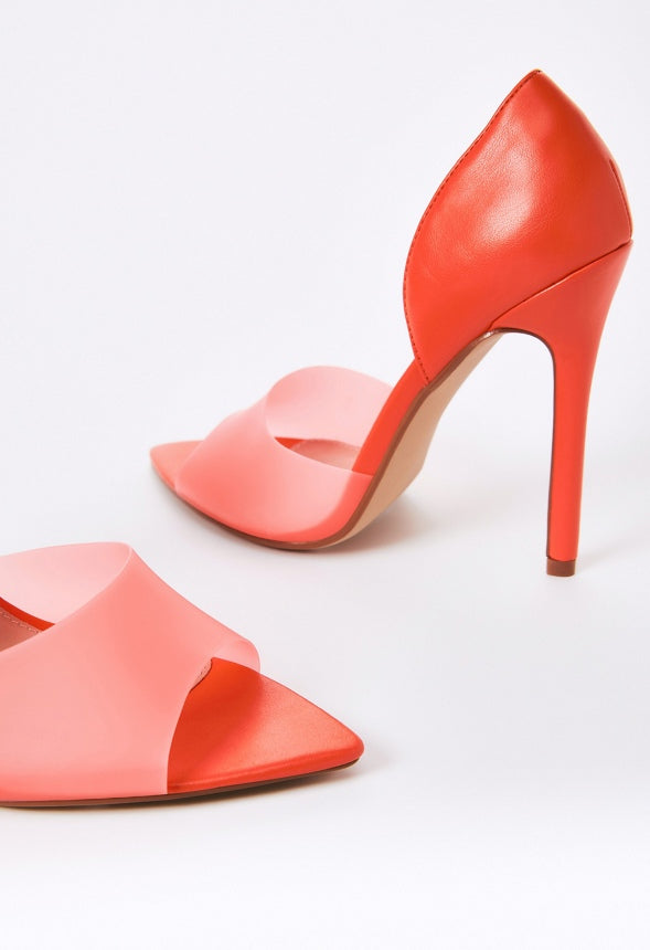 JULIETTE POINTED TOE PUMP Mandarin