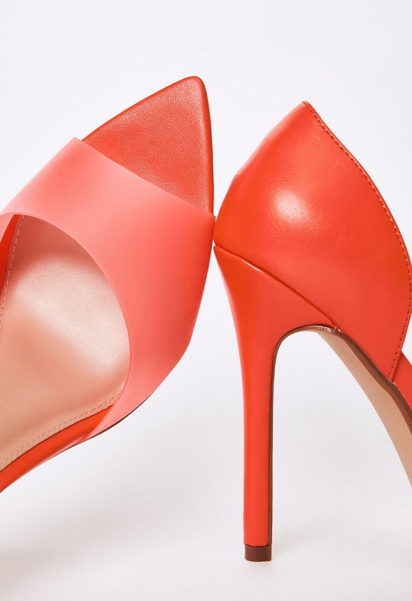 JULIETTE POINTED TOE PUMP Mandarin