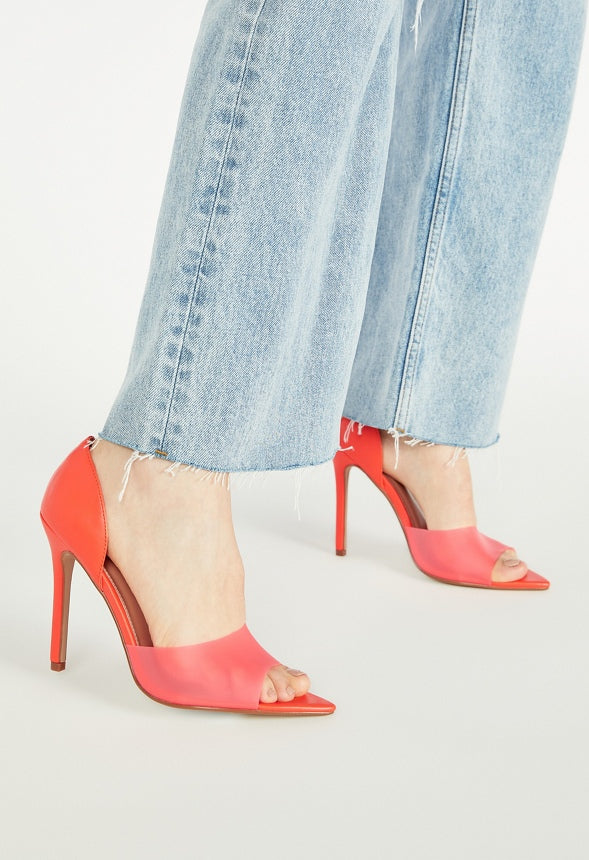 JULIETTE POINTED TOE PUMP Mandarin