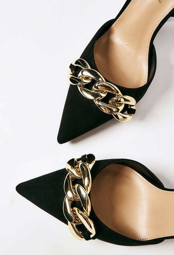 Gwyn Slingback Pump Black