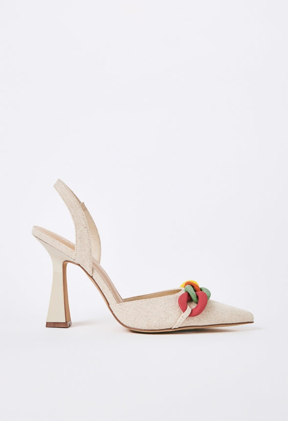 Gwyn Slingback Pump Natural
