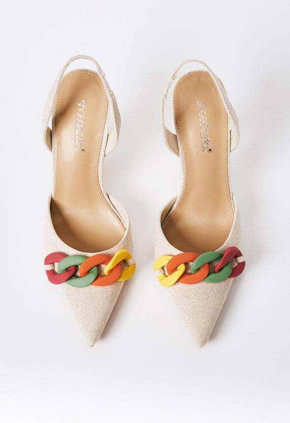 Gwyn Slingback Pump Natural