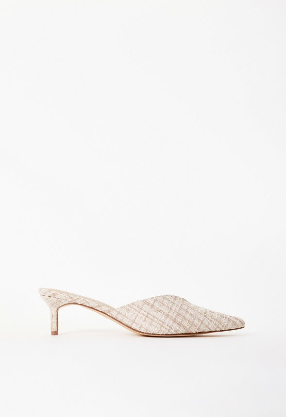 Iva Pointed Toe Mule Natural Multi