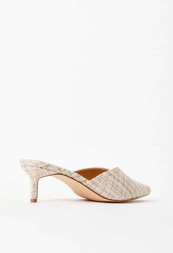 Iva Pointed Toe Mule Natural Multi