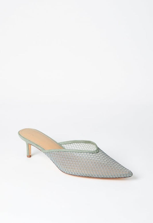 Iva Pointed Toe Mule Seagrass Green