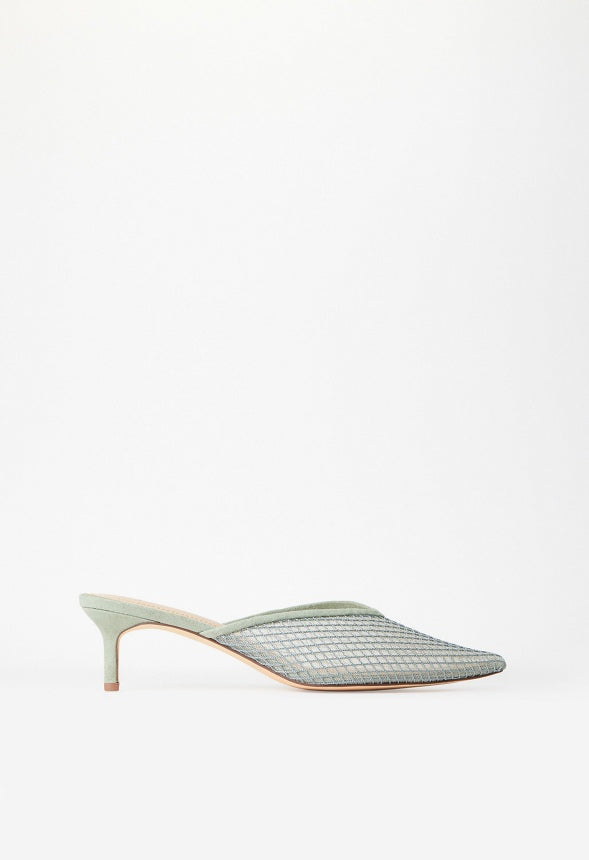 Iva Pointed Toe Mule Seagrass Green