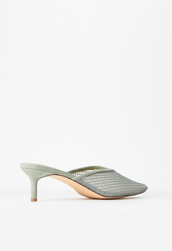 Iva Pointed Toe Mule Seagrass Green