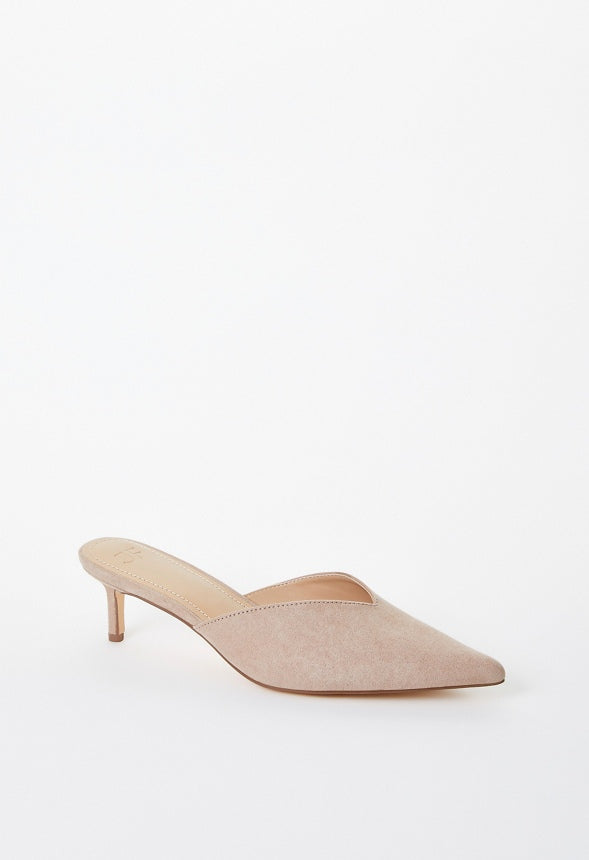 Iva Pointed Toe Mule Warm Taupe