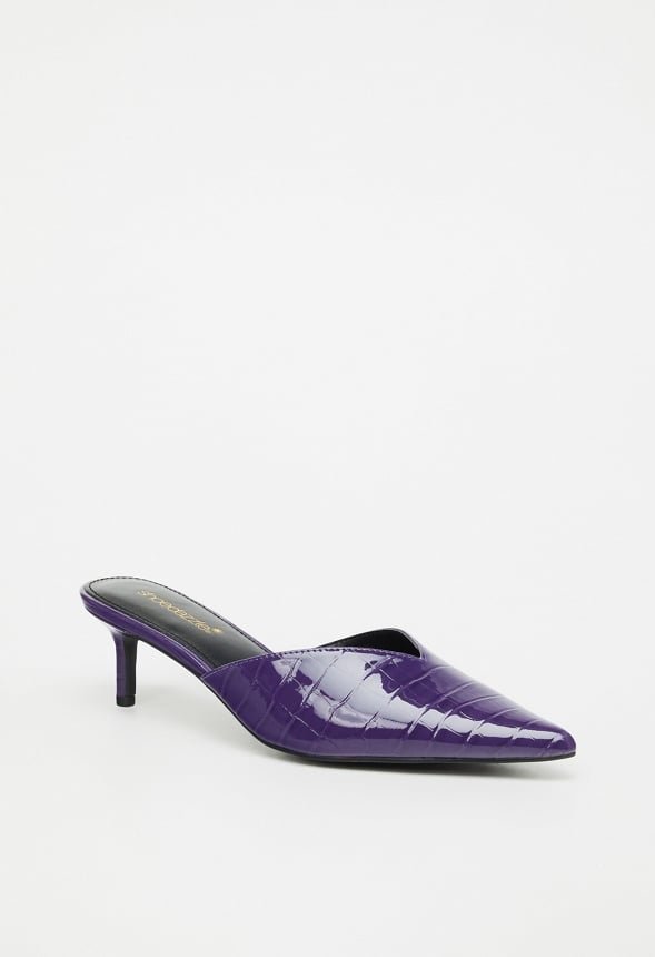 Iva Pointed Toe Mule Acai Purple
