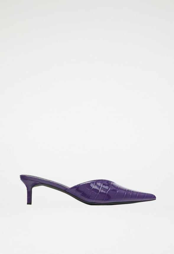 Iva Pointed Toe Mule Acai Purple