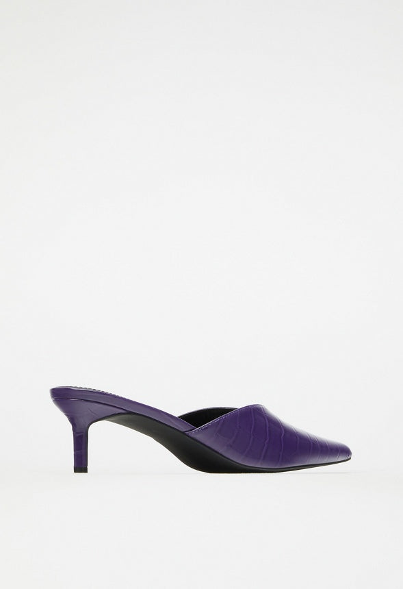 Iva Pointed Toe Mule Acai Purple