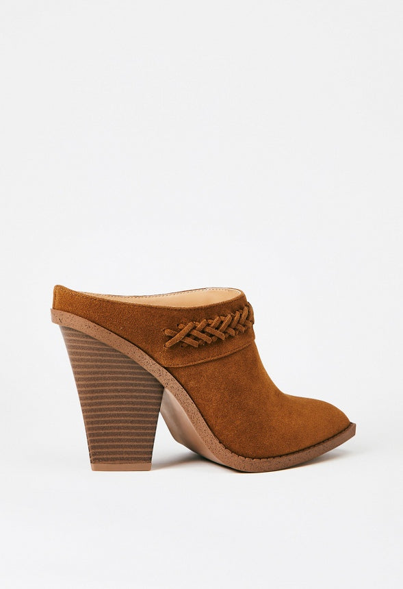 Samira Block Heeled Mule Camel