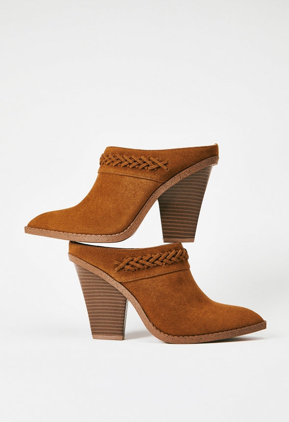 Samira Block Heeled Mule Camel