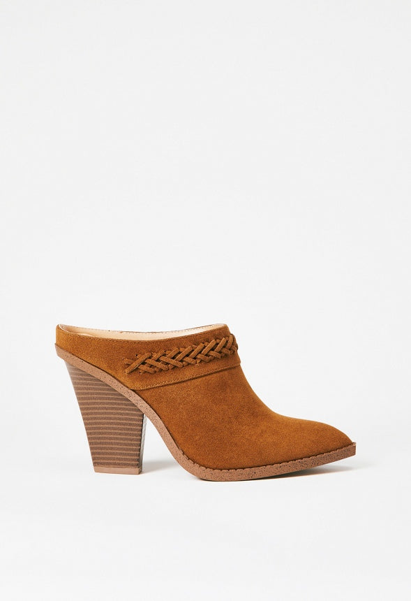 Samira Block Heeled Mule Camel
