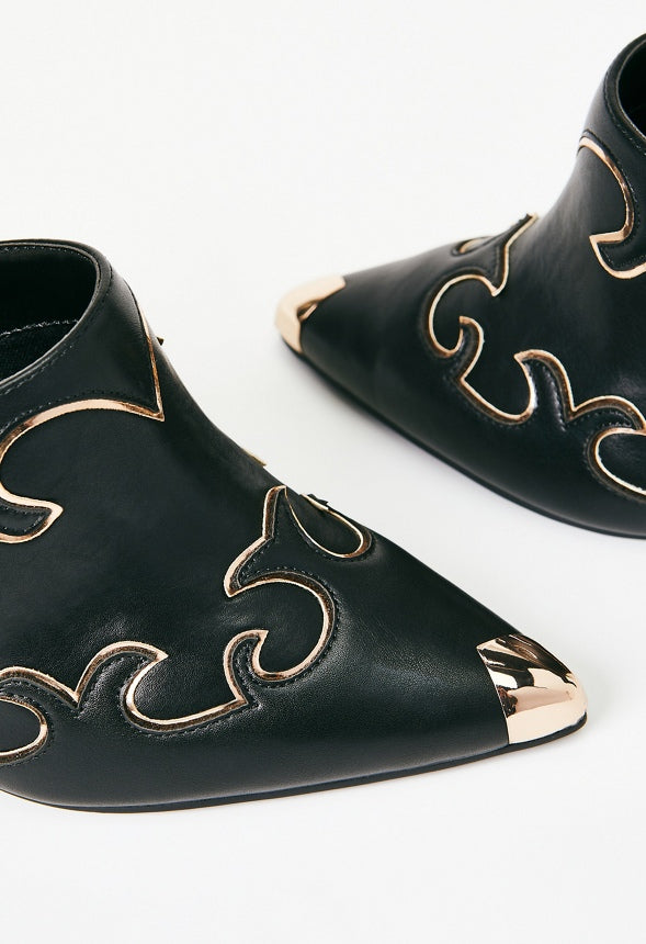 Inara Heeled Mule Black