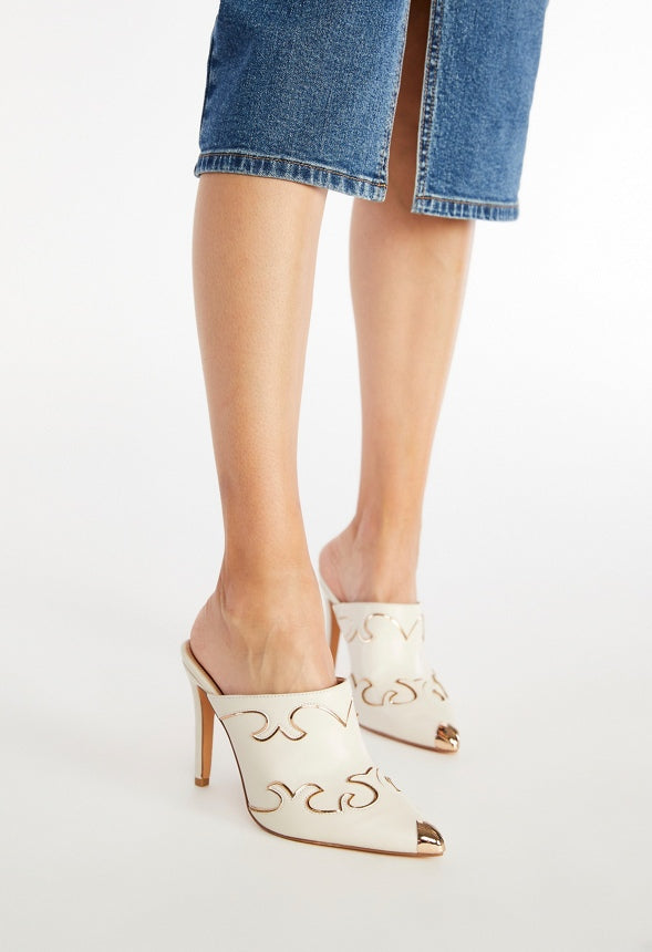 Inara Heeled Mule Birch