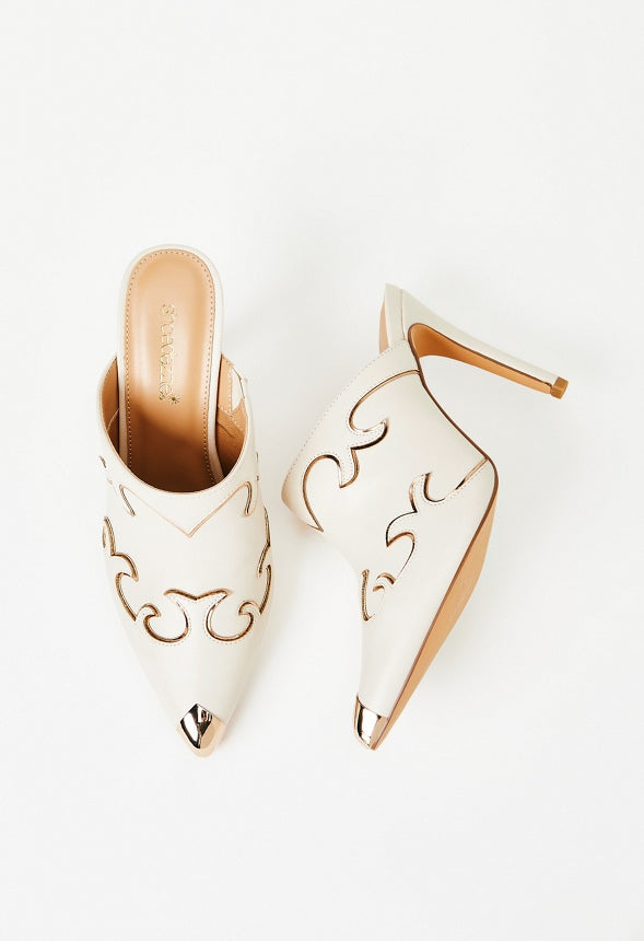 Inara Heeled Mule Birch