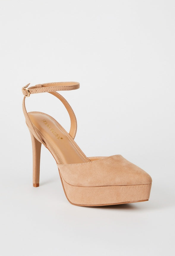 Yasmyn Ankle Strap Pump New Nude