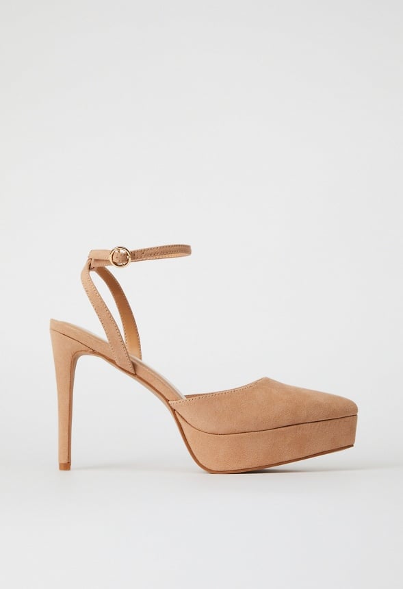 Yasmyn Ankle Strap Pump New Nude