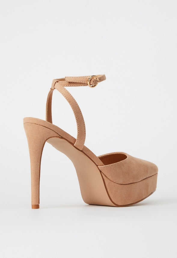 Yasmyn Ankle Strap Pump New Nude