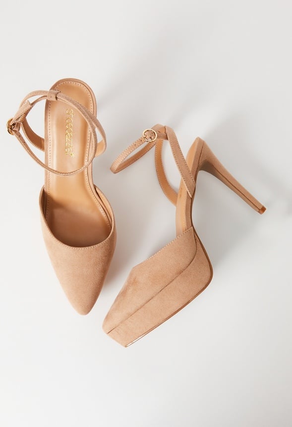 Yasmyn Ankle Strap Pump New Nude