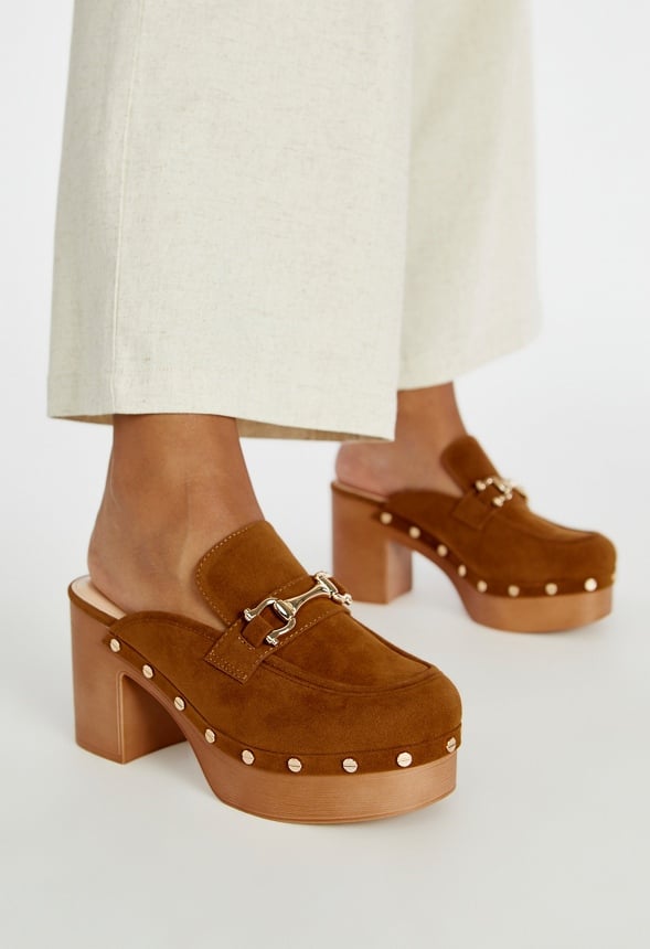 Greta Platform Clog Camel