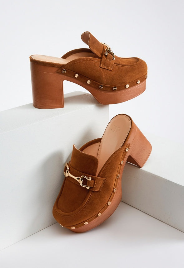 Greta Platform Clog Camel