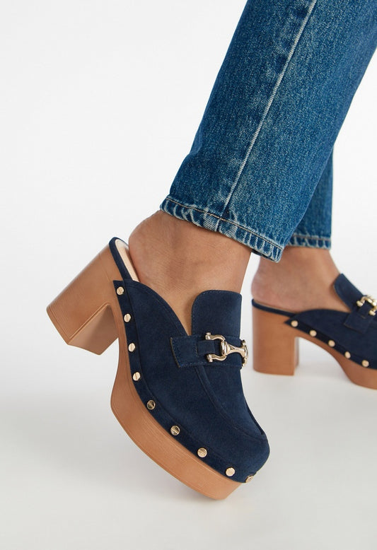 Greta Platform Clog Dark Sapphire