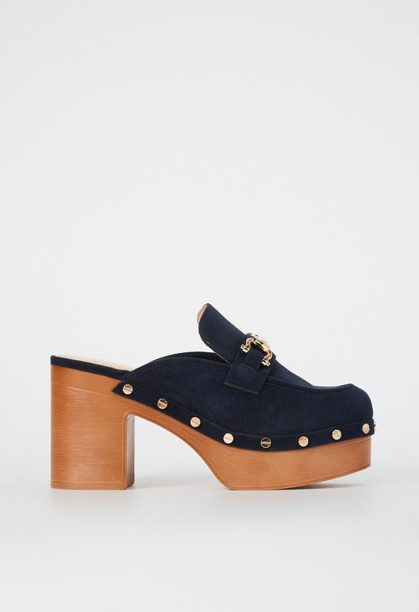 Greta Platform Clog Dark Sapphire