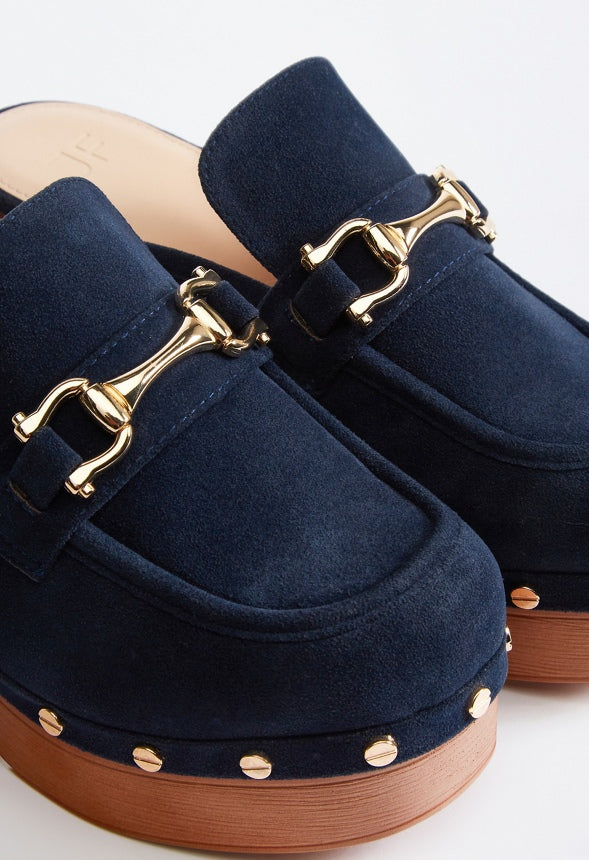 Greta Platform Clog Dark Sapphire