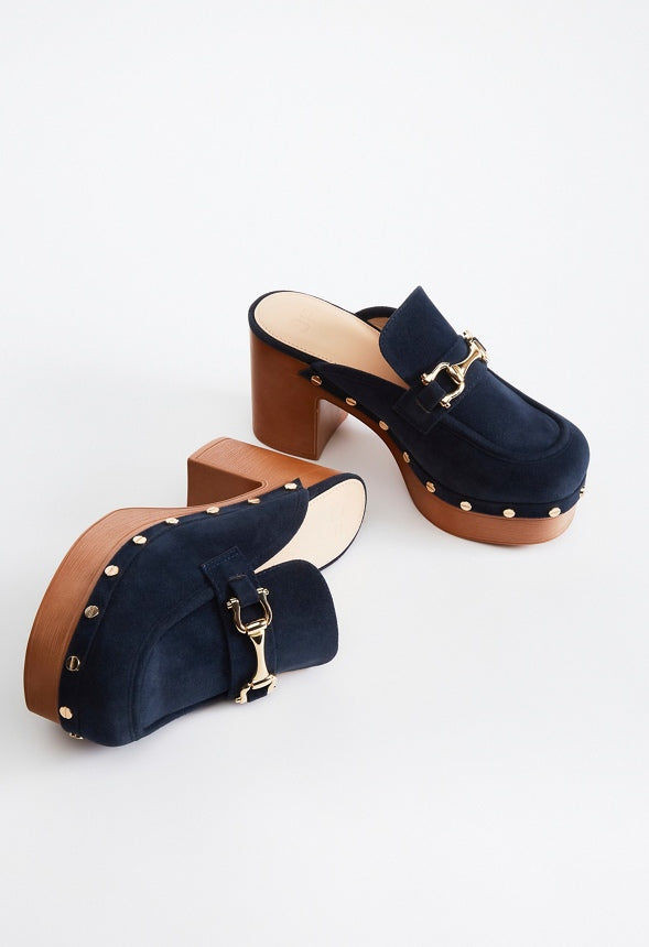 Greta Platform Clog Dark Sapphire