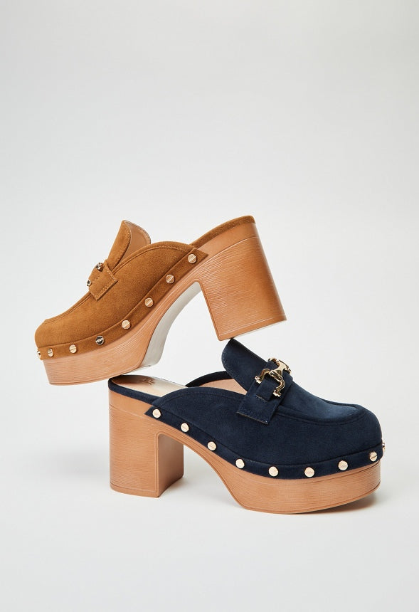 Greta Platform Clog Dark Sapphire
