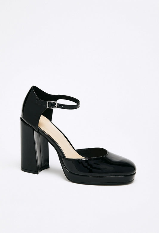 Vivienne Block Heel Pump Black