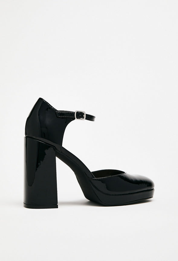 Vivienne Block Heel Pump Black
